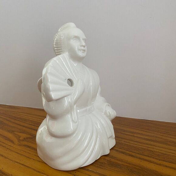 Vintage Orchids of Hawaii White Ceramic Tiki Mug Samurai Man/ Home Decor‎ - Picture 2 of 5